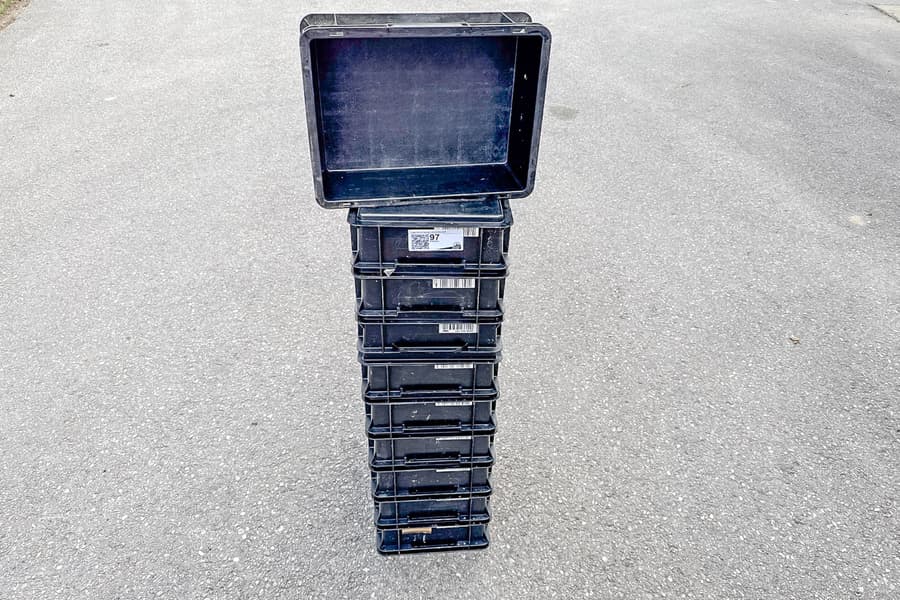10 Kunststoffkisten Schäfer EF 4120, stapelbar